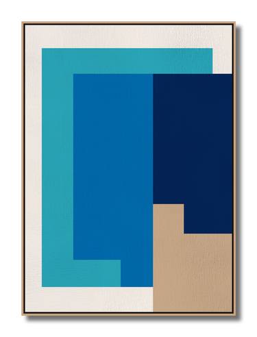 Decreasing Blue - Contemporary Pattern Art thumb
