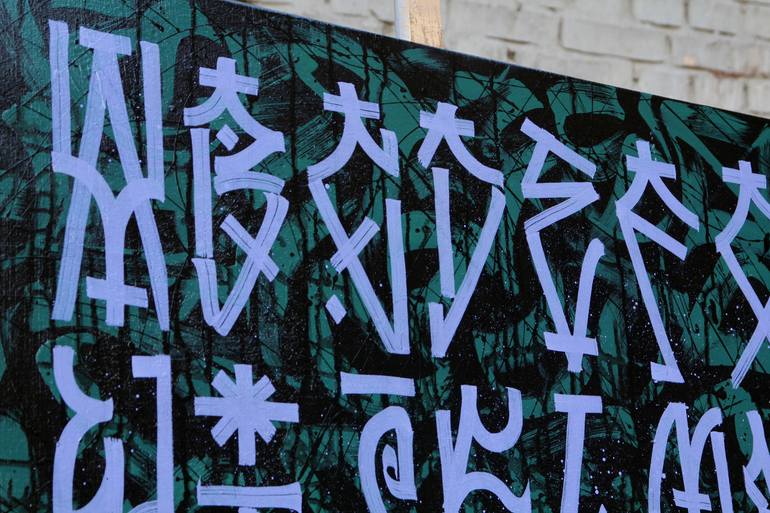 Original Conceptual Calligraphy Painting by Shabe Ebahs