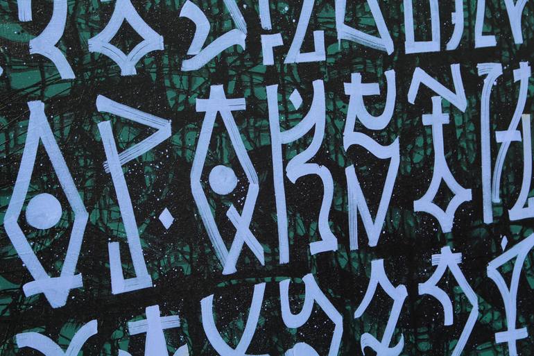 Original Conceptual Calligraphy Painting by Shabe Ebahs