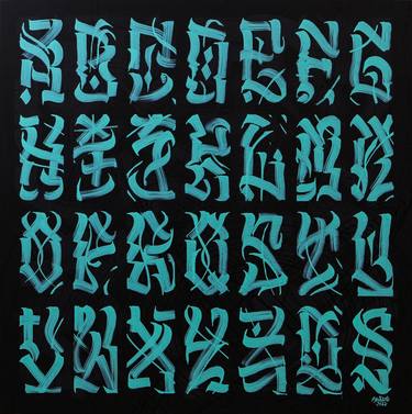 Print of Street Art Calligraphy Paintings by Shabe Ebahs