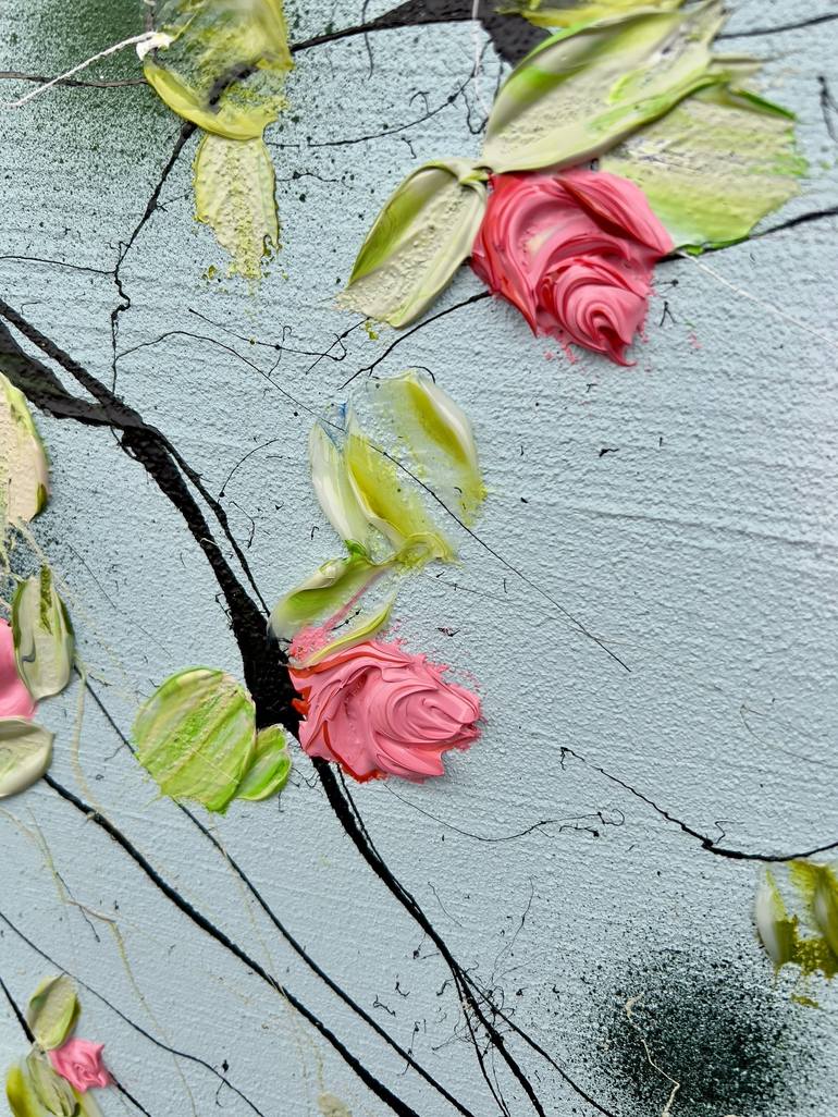 Original Abstract Floral Painting by Anastassia Skopp