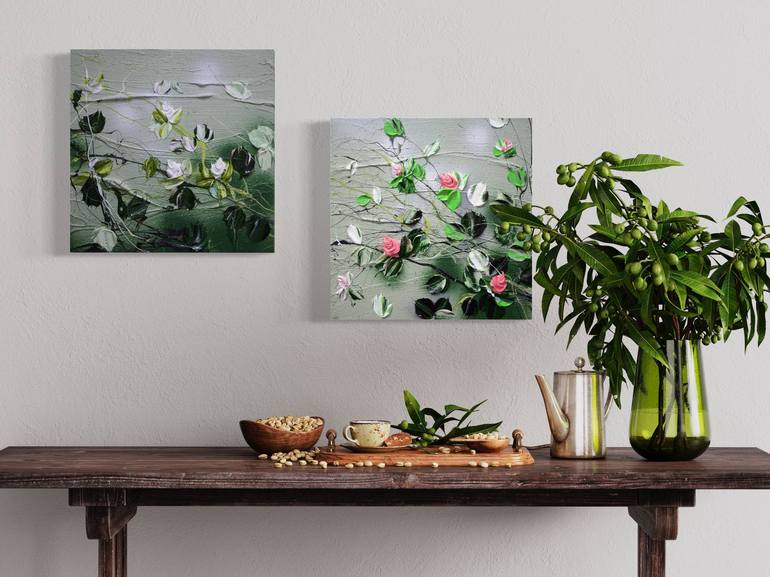 Original Floral Painting by Anastassia Skopp