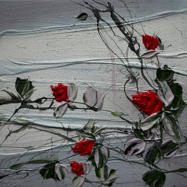 "Red Roses" small painting thumb