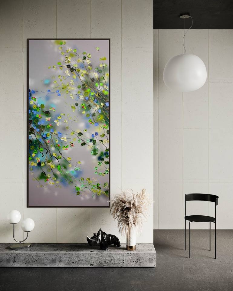 Original Abstract Floral Painting by Anastassia Skopp