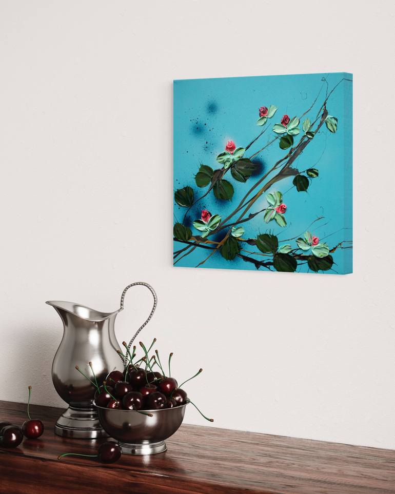 Original Abstract Floral Painting by Anastassia Skopp