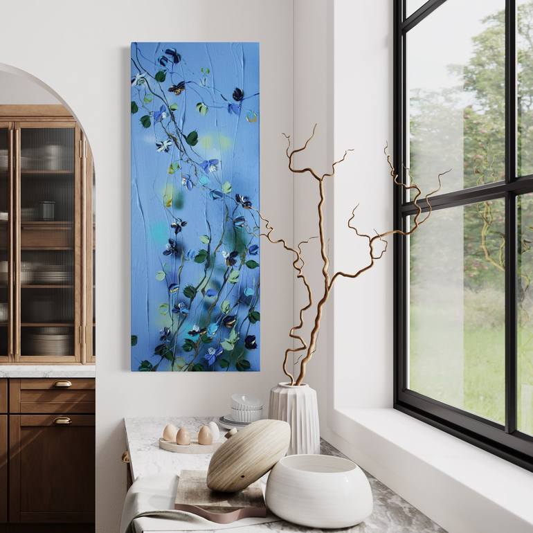 Original Abstract Floral Painting by Anastassia Skopp