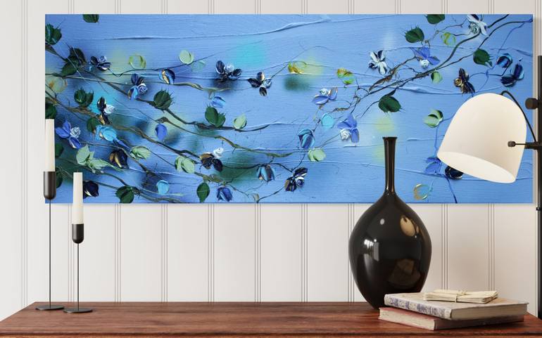 Original Abstract Floral Painting by Anastassia Skopp