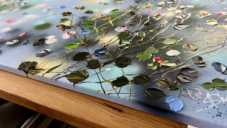 Original Abstract Floral Painting by Anastassia Skopp