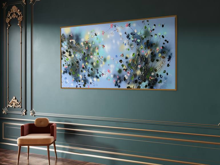 Original Abstract Floral Painting by Anastassia Skopp