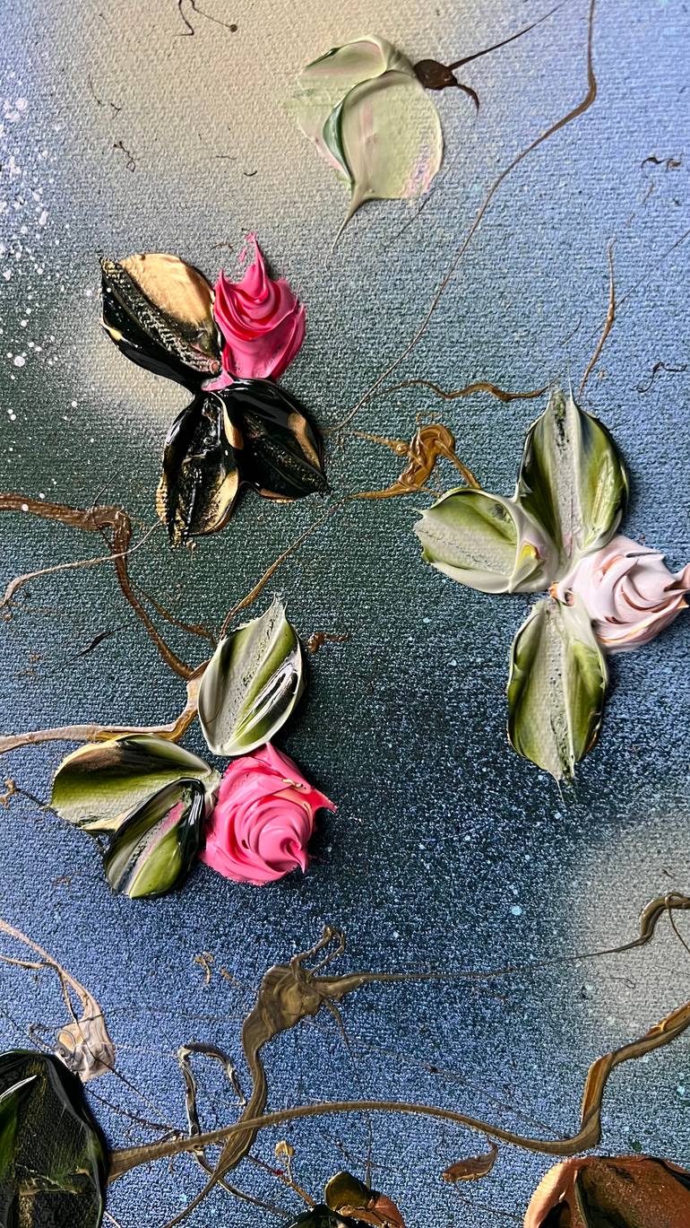 Original Abstract Floral Painting by Anastassia Skopp