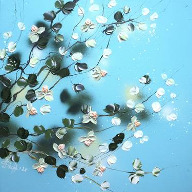 Original Abstract Floral Paintings by Anastassia Skopp