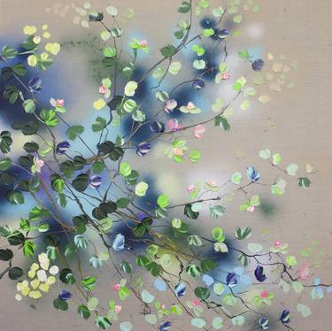Original Abstract Floral Paintings by Anastassia Skopp