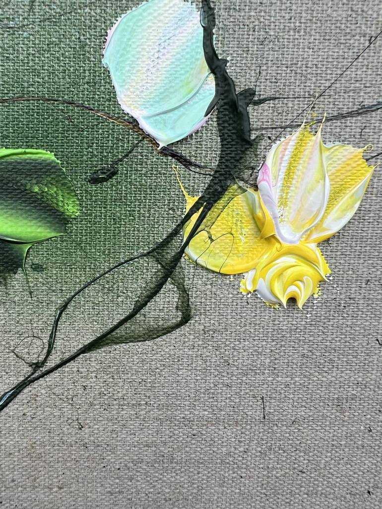 Original Abstract Floral Painting by Anastassia Skopp