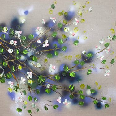 Original Abstract Garden Paintings by Anastassia Skopp