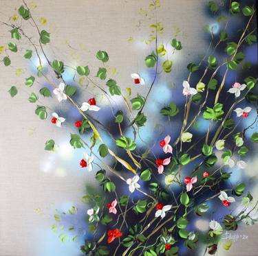 Original Abstract Floral Paintings by Anastassia Skopp