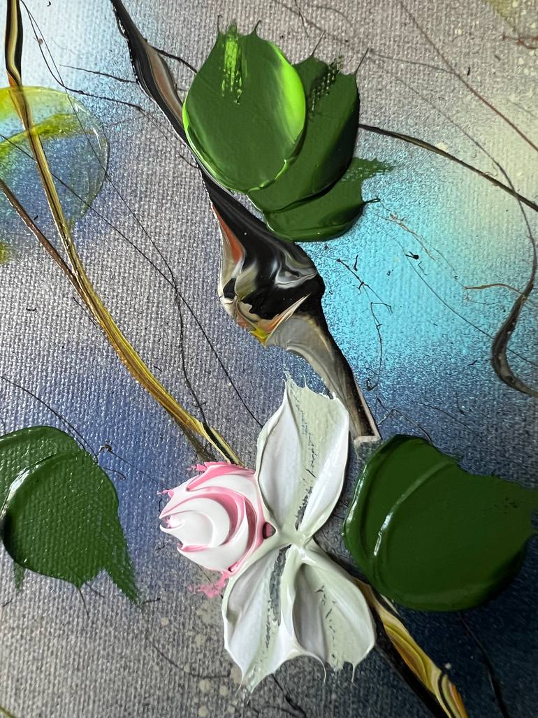 Original Abstract Floral Painting by Anastassia Skopp