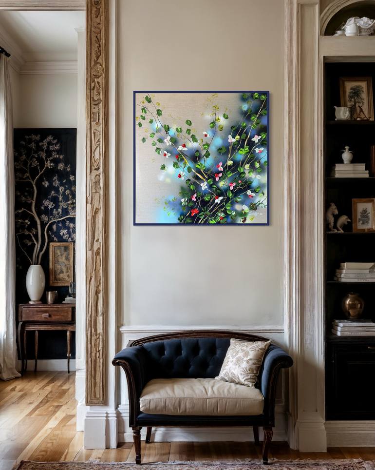 Original Abstract Floral Painting by Anastassia Skopp