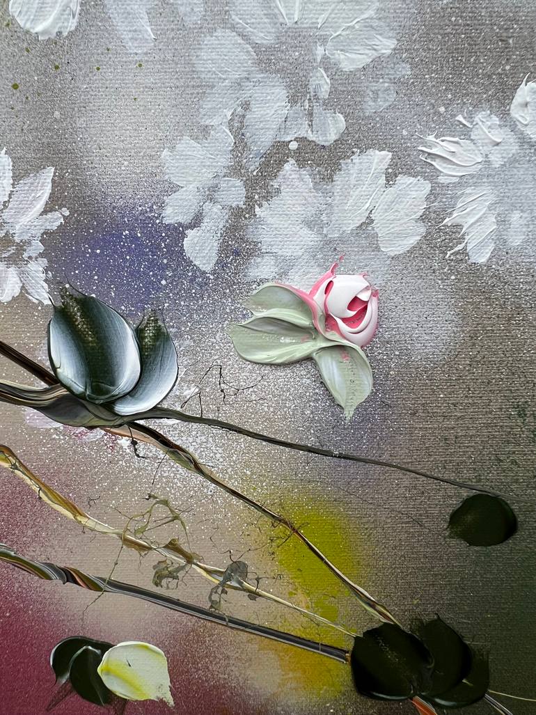Original Abstract Floral Painting by Anastassia Skopp