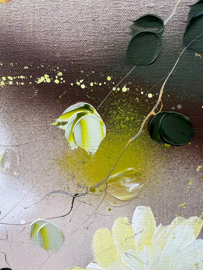 Original Abstract Floral Painting by Anastassia Skopp