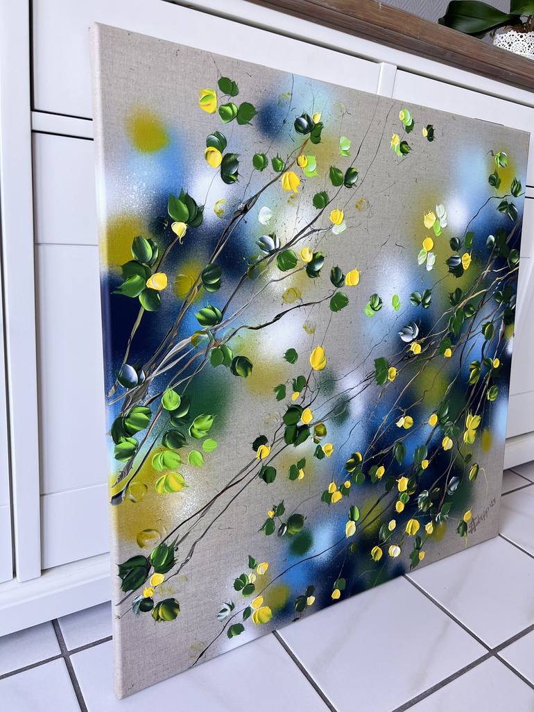 Original Abstract Floral Painting by Anastassia Skopp