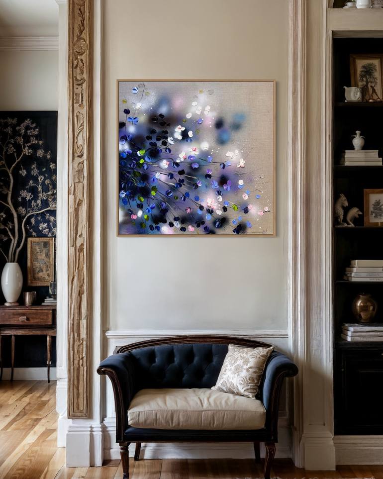 Original Abstract Floral Painting by Anastassia Skopp