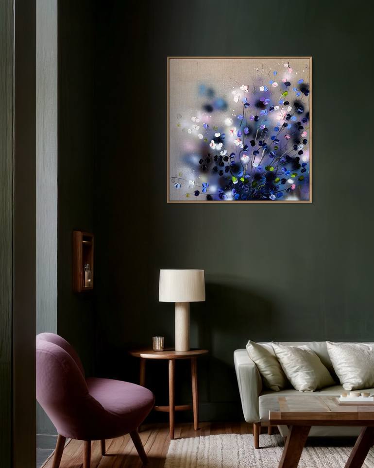 Original Abstract Floral Painting by Anastassia Skopp
