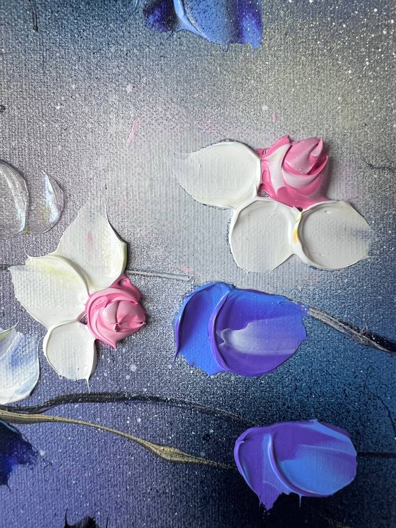 Original Abstract Floral Painting by Anastassia Skopp