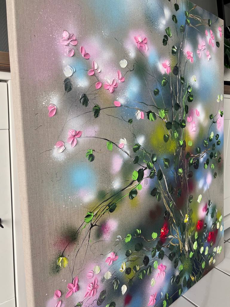 Original Abstract Floral Painting by Anastassia Skopp