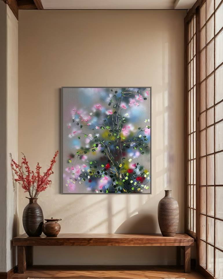 Original Abstract Floral Painting by Anastassia Skopp