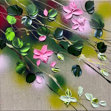 Original Abstract Floral Paintings by Anastassia Skopp