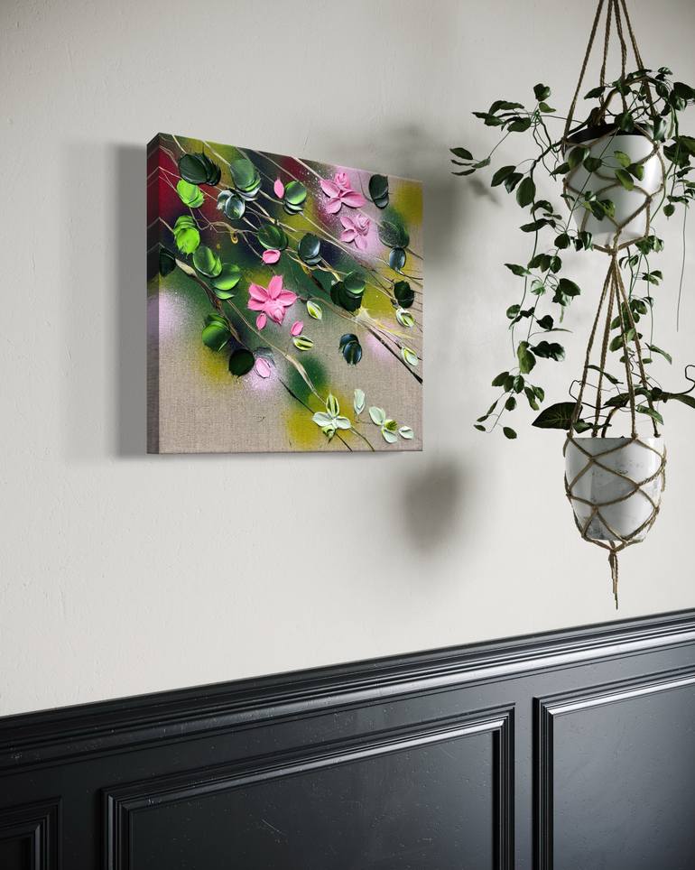 Original Abstract Floral Painting by Anastassia Skopp