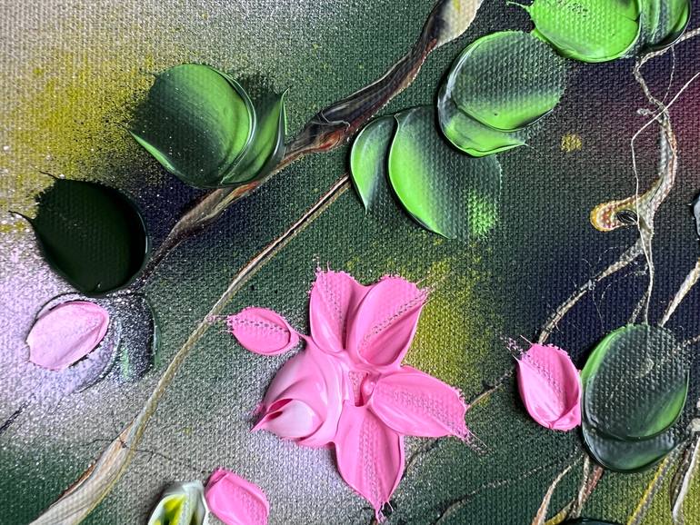 Original Abstract Floral Painting by Anastassia Skopp