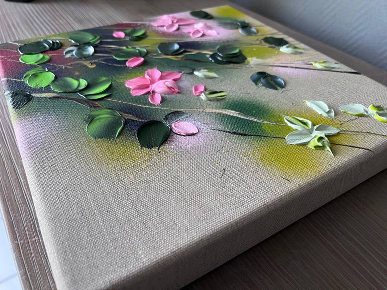 Original Abstract Floral Painting by Anastassia Skopp