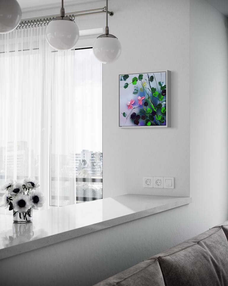 Original Abstract Floral Painting by Anastassia Skopp