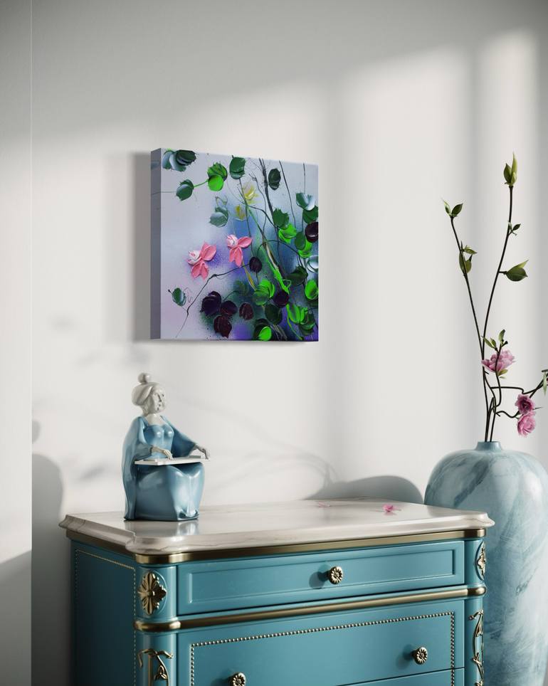 Original Abstract Floral Painting by Anastassia Skopp