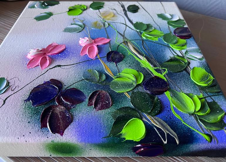 Original Abstract Floral Painting by Anastassia Skopp