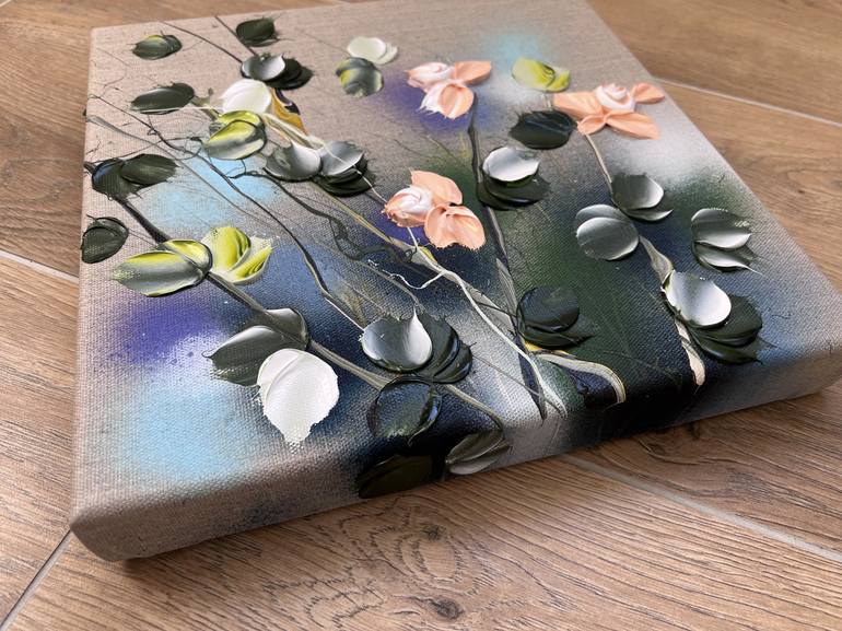 Original Abstract Floral Painting by Anastassia Skopp