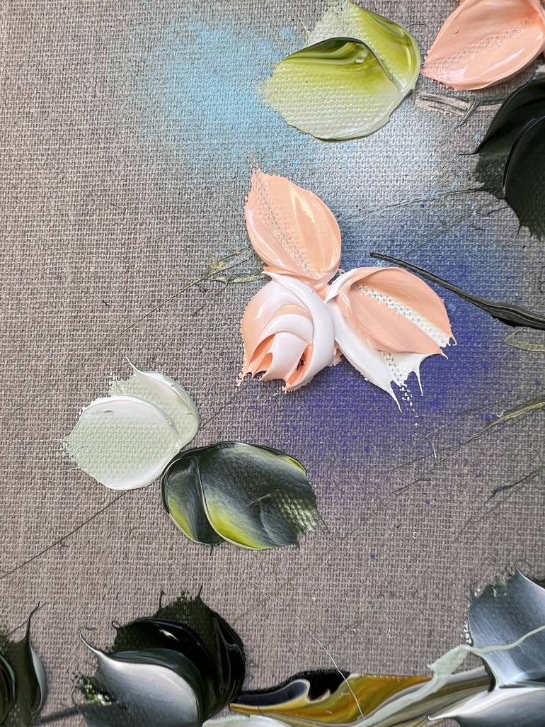 Original Abstract Floral Painting by Anastassia Skopp