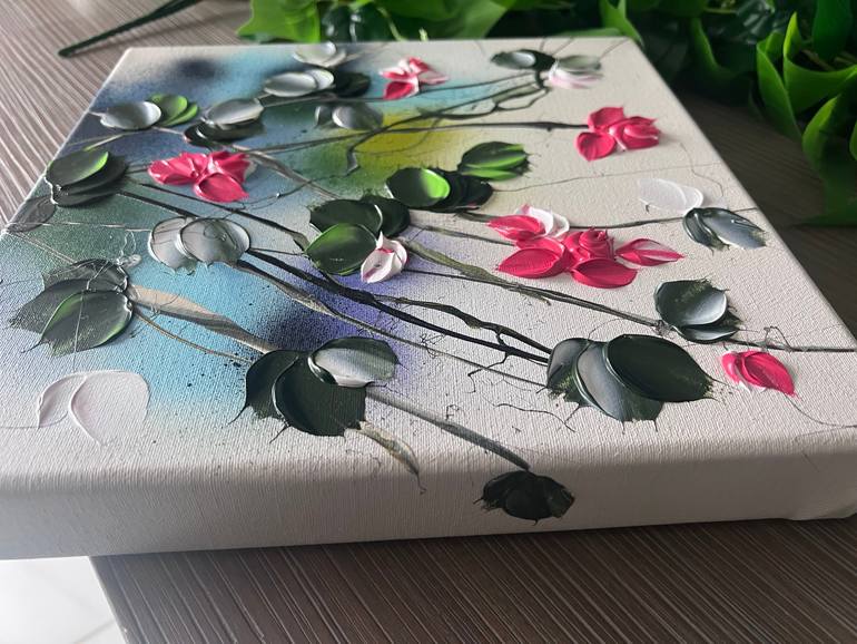Original Abstract Floral Painting by Anastassia Skopp
