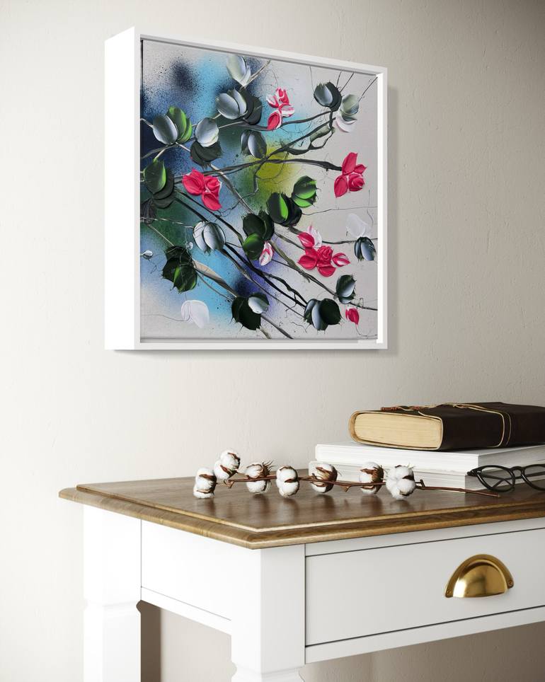 Original Abstract Floral Painting by Anastassia Skopp