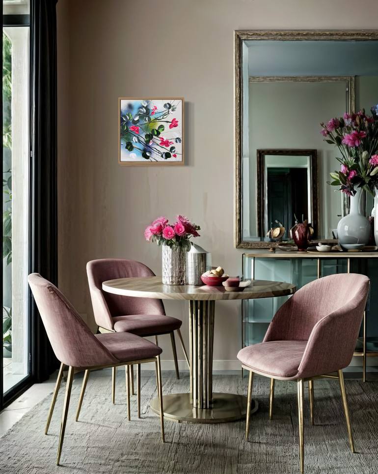Original Abstract Floral Painting by Anastassia Skopp