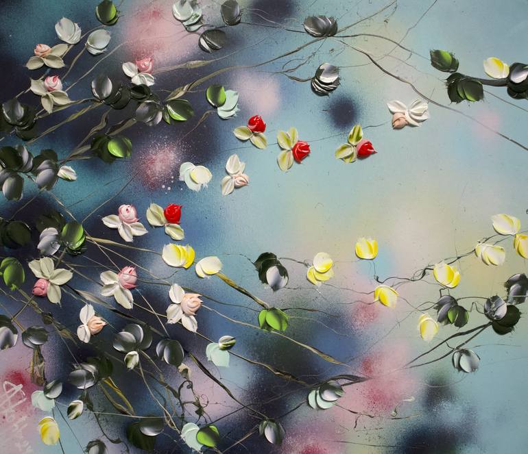 Print of Abstract Floral Paintings by Anastassia Skopp