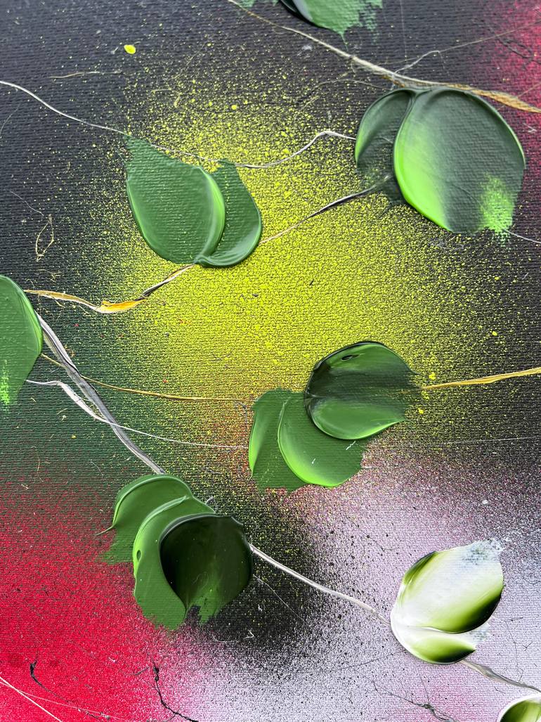 Original Abstract Floral Painting by Anastassia Skopp