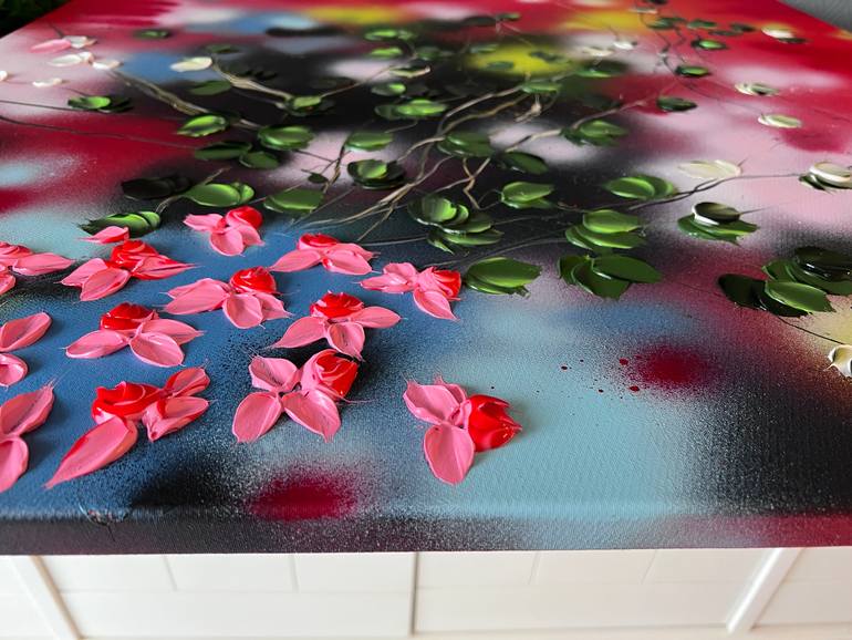 Original Abstract Floral Painting by Anastassia Skopp
