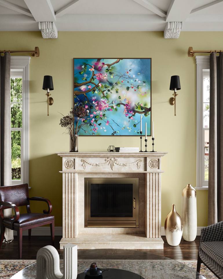 Original Abstract Floral Painting by Anastassia Skopp