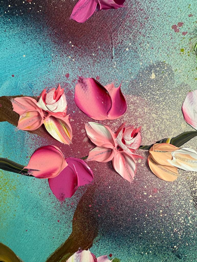 Original Abstract Floral Painting by Anastassia Skopp