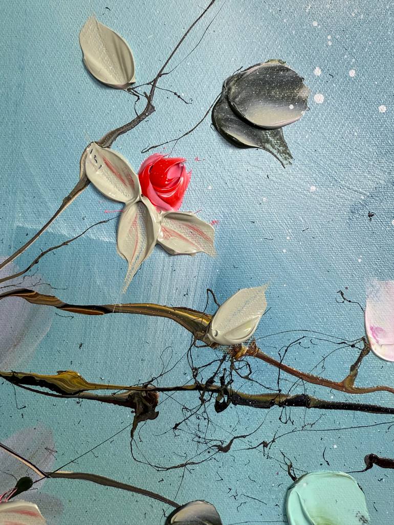 Original Abstract Floral Painting by Anastassia Skopp