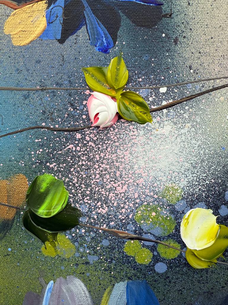 Original Abstract Floral Painting by Anastassia Skopp