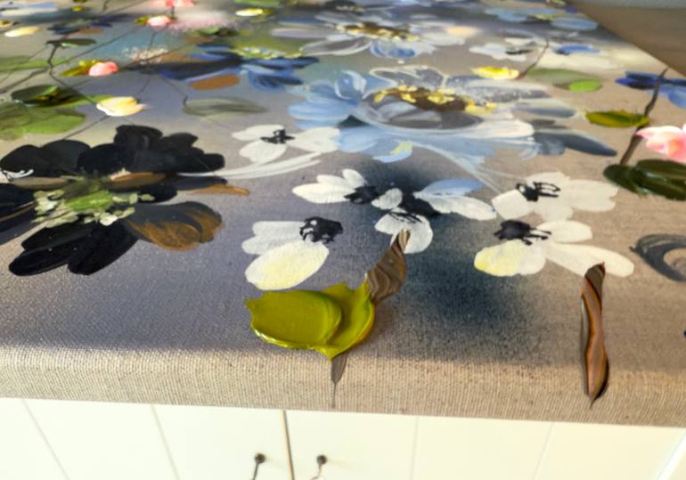 Original Abstract Floral Painting by Anastassia Skopp