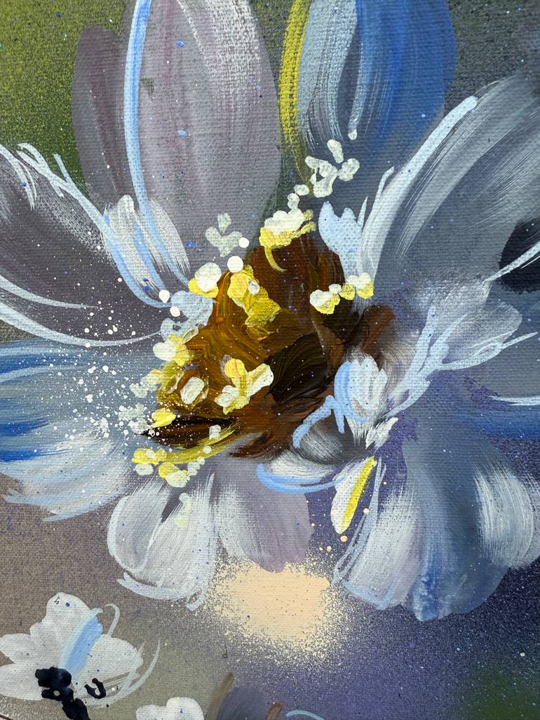 Original Abstract Floral Painting by Anastassia Skopp